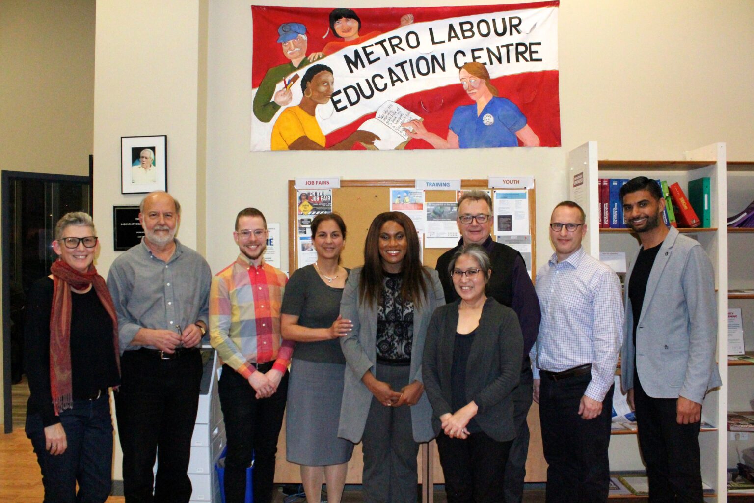 The staff at the Labour Education Centre