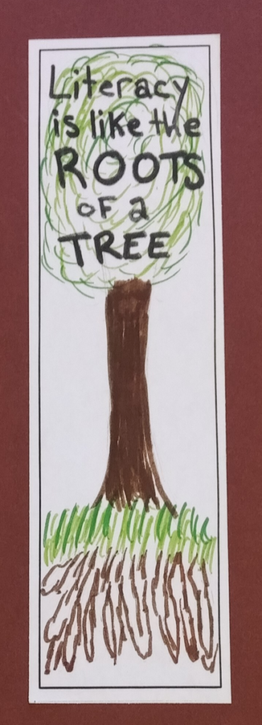 Literacy is like the roots of a tree