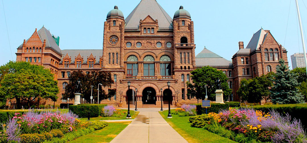 Queen's Park in Toronto, Ontario, Canada.